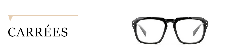 Monture de lunettes carrée