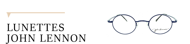 Monture de lunettes ronde, style John Lennon